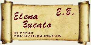 Elena Bucalo vizit kartica